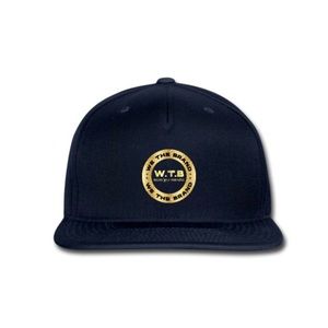 SnapBack Baseball Cap Navy with Gold Glitter